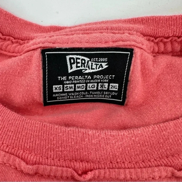 Peralta Project Dog Lovers Gorgeous coral cotton tee shirt - Picture 4 of 10